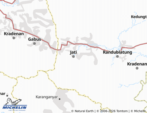 Carte MICHELIN Jati - ViaMichelin