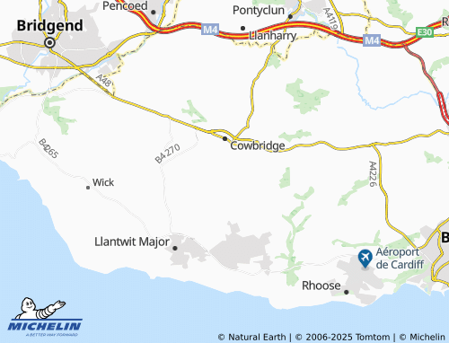 MICHELIN Llandough map - ViaMichelin