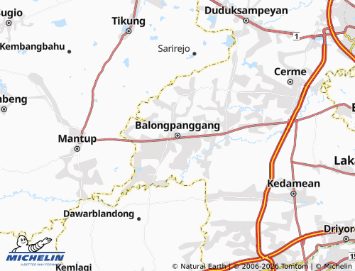 MICHELIN-Landkarte Balongpanggang - ViaMichelin
