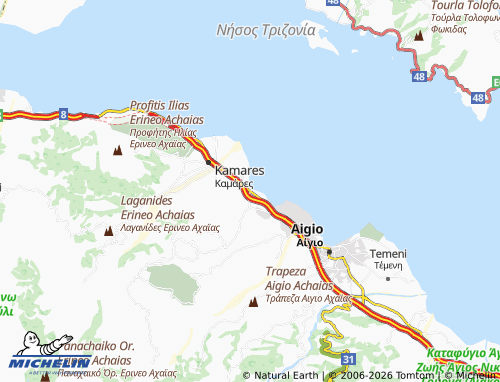 MICHELIN Selianitika map - ViaMichelin