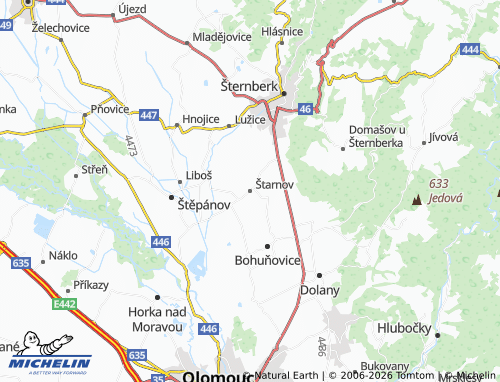 Mappa MICHELIN Štarnov - ViaMichelin