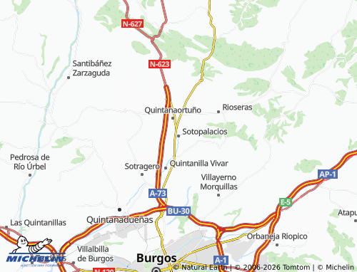 MICHELIN Sotopalacios map - ViaMichelin