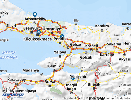 MICHELIN Darıca map - ViaMichelin