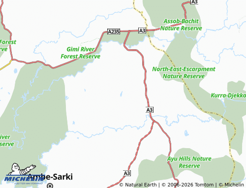 MICHELIN Fadan Kashe map - ViaMichelin