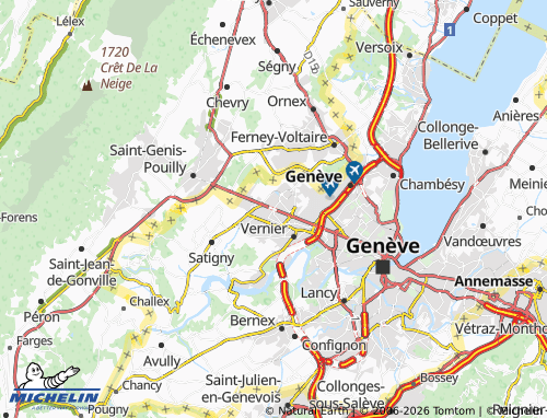 Mapa MICHELIN Meyrin - ViaMichelin