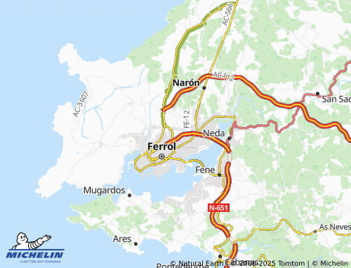 MICHELIN Santa Cecilia de Trasancos (Santa Cecilia) map - ViaMichelin