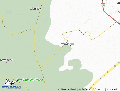 MICHELIN Yenidoğan map - ViaMichelin