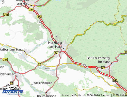 MICHELIN Herzberg am Harz map - ViaMichelin