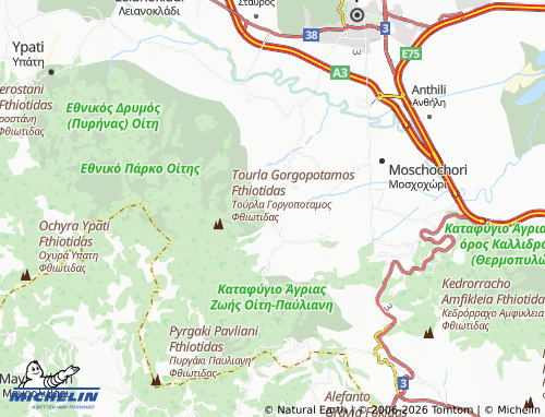 MICHELIN Dyo Vouna map - ViaMichelin