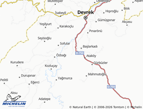 Mappa MICHELIN Sabunlar - ViaMichelin