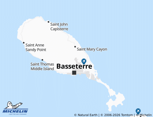 Mappa MICHELIN Saint Peter Basseterre - ViaMichelin
