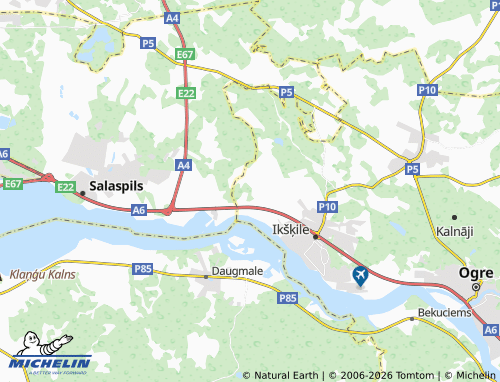 Mapa MICHELIN Saulesdārzs - ViaMichelin