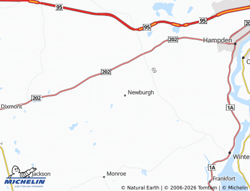 Mapa MICHELIN Newburgh - ViaMichelin