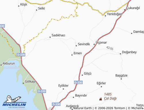 MICHELIN Emen map - ViaMichelin