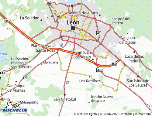 Mappa MICHELIN Santa Ana - ViaMichelin