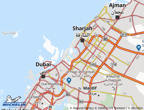 Carte MICHELIN al-Mamzar - ViaMichelin