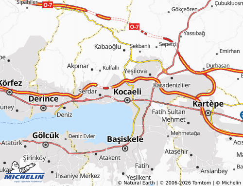 MICHELIN Veliahmet map - ViaMichelin