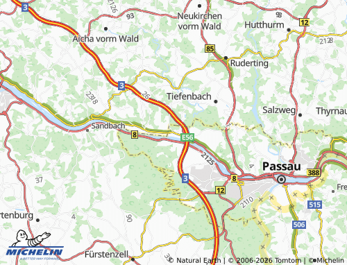 MICHELIN Schalding map - ViaMichelin
