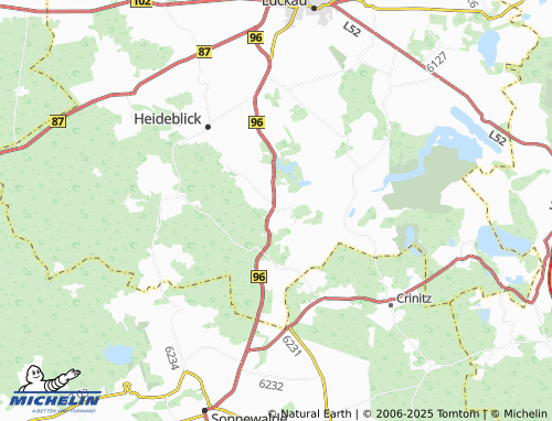 MICHELIN Bornsdorf map - ViaMichelin