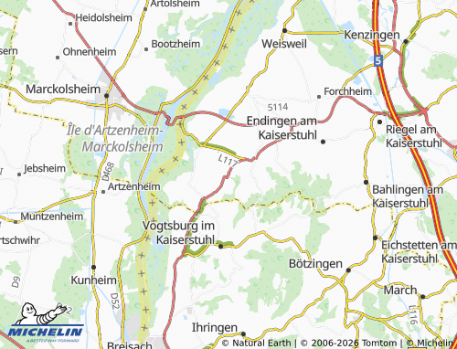 MICHELIN Leiselheim map - ViaMichelin