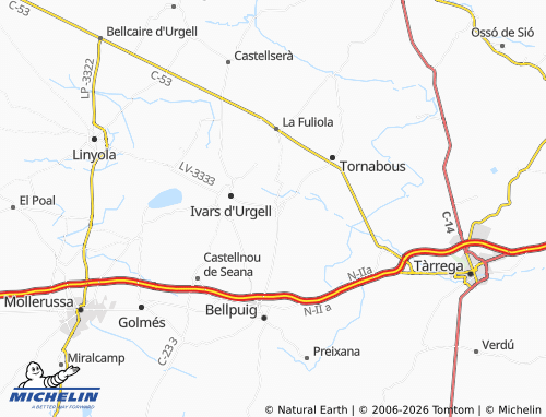 MICHELIN Barbens map - ViaMichelin