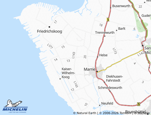 Mappa MICHELIN Kronprinzenkoog - ViaMichelin