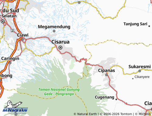 MICHELIN-Landkarte Tugu Selatan - ViaMichelin