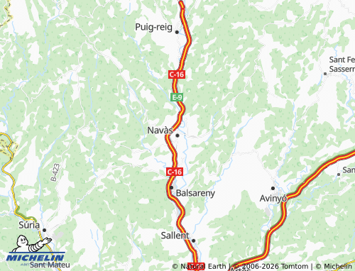 Carte MICHELIN Navàs - ViaMichelin