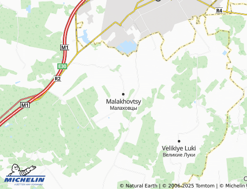 MICHELIN Malakhovtsy map - ViaMichelin