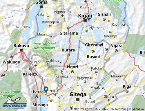 Mapa MICHELIN Gisagara - ViaMichelin