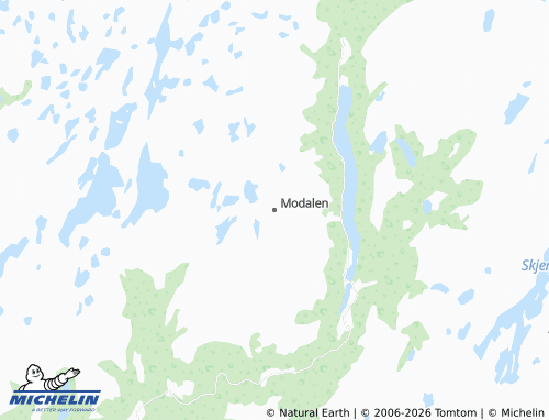 MICHELIN-Landkarte Modalen - ViaMichelin