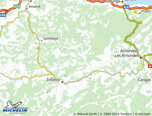 MICHELIN-Landkarte Borines/Boriñes - ViaMichelin