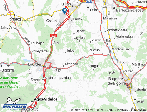Mapa MICHELIN Paréac - ViaMichelin