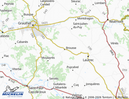 Mappa MICHELIN Brousse - ViaMichelin