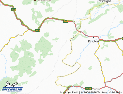 Mappa MICHELIN Gladestry - ViaMichelin