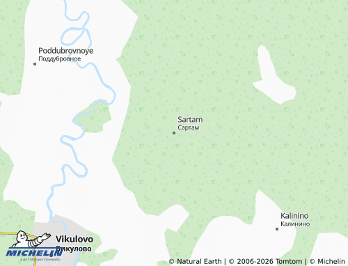 MICHELIN-Landkarte Sartam - ViaMichelin