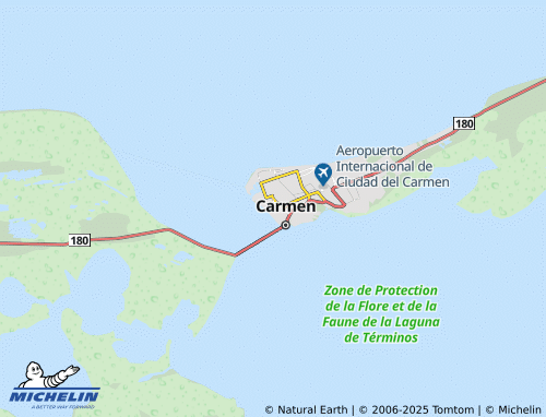 Mappa MICHELIN Ciudad del Carmen Centro - ViaMichelin