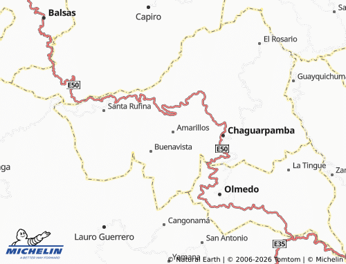 MICHELIN Amarillos map - ViaMichelin