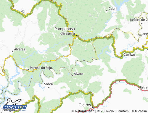 MICHELIN Vale Serrão map - ViaMichelin