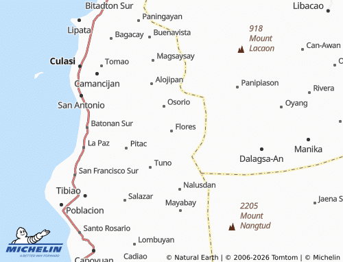 MICHELIN Flores map - ViaMichelin