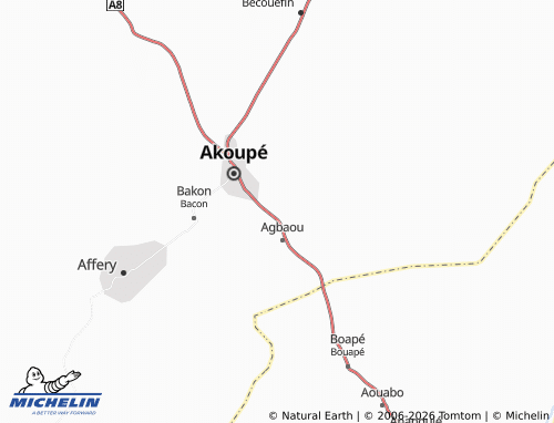 MICHELIN-Landkarte Abaoua - ViaMichelin
