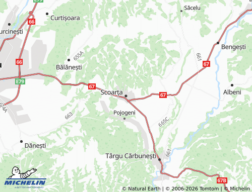 Mapa MICHELIN Scoarța - ViaMichelin