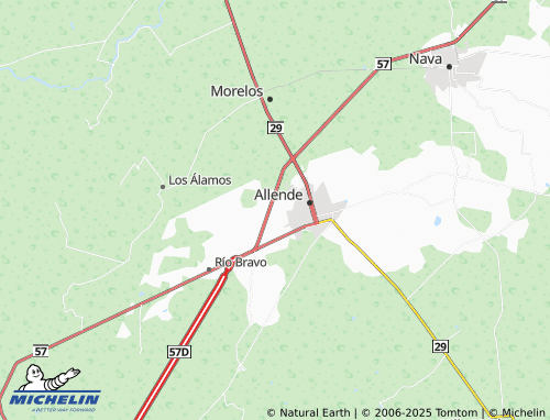 MICHELIN Eduardo Montemayor map - ViaMichelin