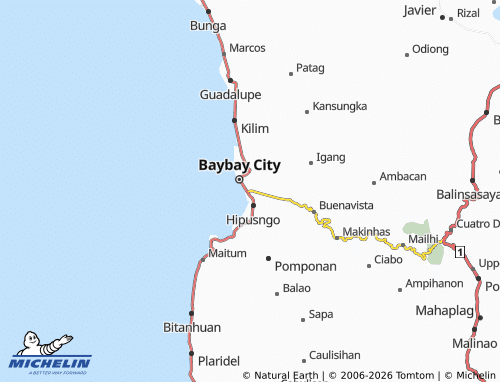 MICHELIN Poblacion Zone 17 map - ViaMichelin