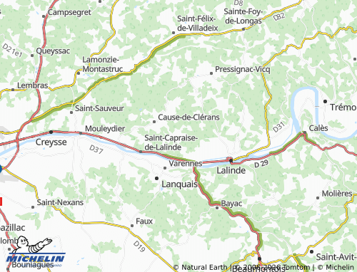 Carte MICHELIN Baneuil - ViaMichelin