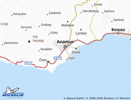 Mappa MICHELIN Güzelyurt - ViaMichelin