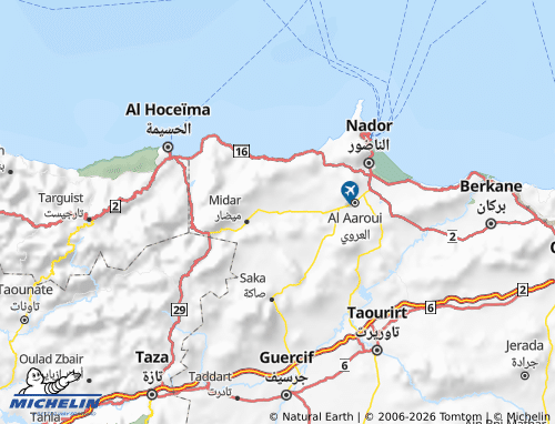MICHELIN al-Dareewush map - ViaMichelin