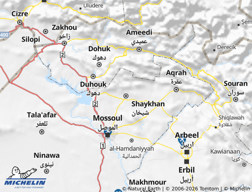 Carte MICHELIN al-Shaykhan - ViaMichelin