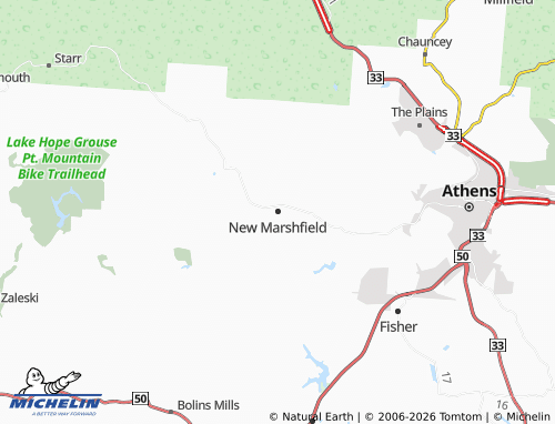 Mappa MICHELIN New Marshfield - ViaMichelin