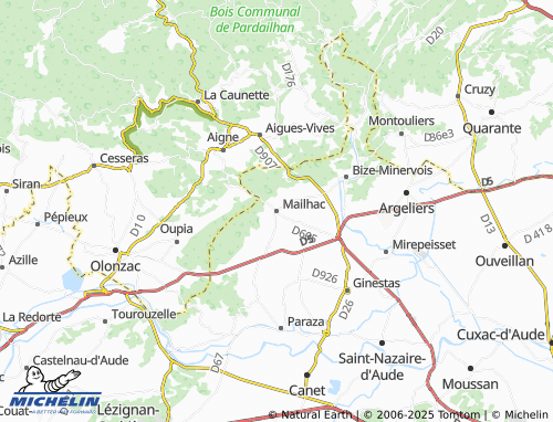 MICHELIN Mailhac map - ViaMichelin